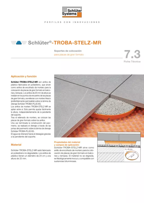 Schlüter-TROBA-STELZ-MR | Ficha Técnica 7.3