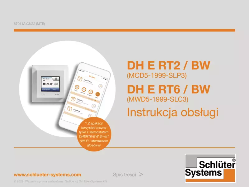 Schlüter-DITRA-HEAT-E RT2/BW & RT6/BW - Instrukcja obslugi
