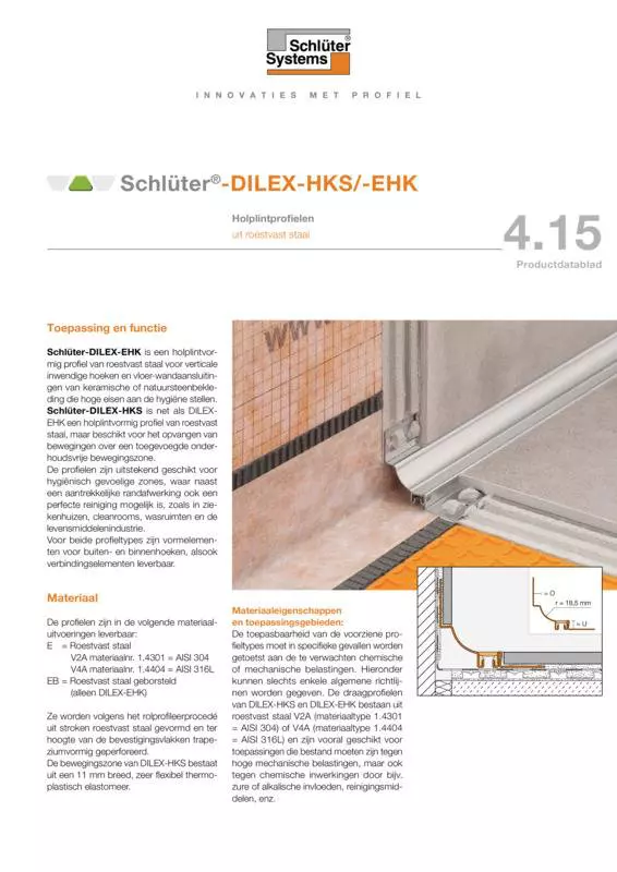 Schlüter-DILEX-HKS /-EHK | Productdatablad 4.15