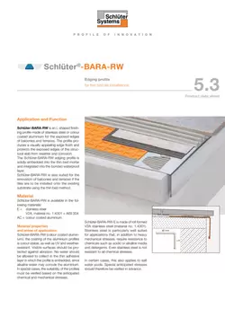 Schlüter-BARA-RW | Product data sheet 5.3
