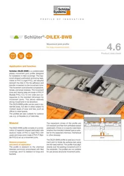 Schlüter-DILEX-BWB | Product data sheet 4.6