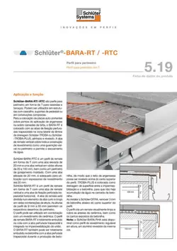 Schlüter-BARA-RT /-RTC | Ficha de dados do produto 5.19