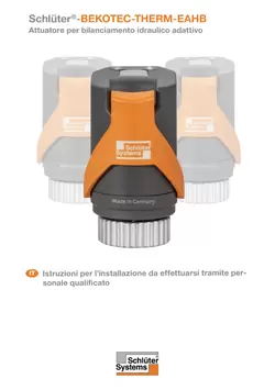 Schlüter-BEKOTEC-THERM-EAHB - Attuatore | Istruzioni per l'installazione