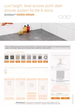 Schlüter-KERDI-DRAIN | Product Selection Tool