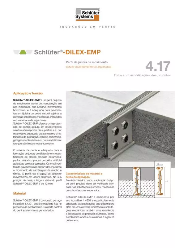 Schlüter-DILEX-EMP | Ficha de dados do produto 4.17