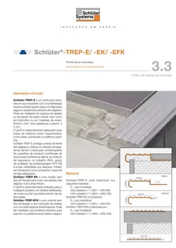 Schlüter-TREP-E /-EK /-EFK | Ficha de dados do produto 3.3