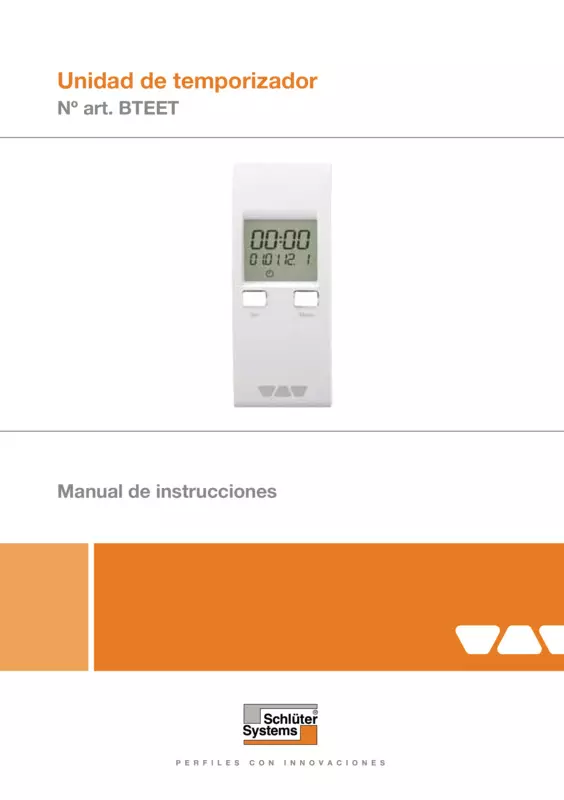 Schlüter-BEKOTEC-THERM-EET - Unidad de temporizador | Manual de instrucciones