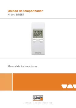 Schlüter-BEKOTEC-THERM-EET - Unidad de temporizador | Manual de instrucciones
