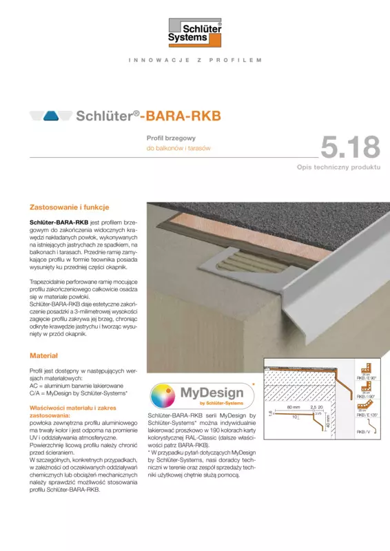 Schlüter-BARA-RKB | Opis techniczny produktu 5.18