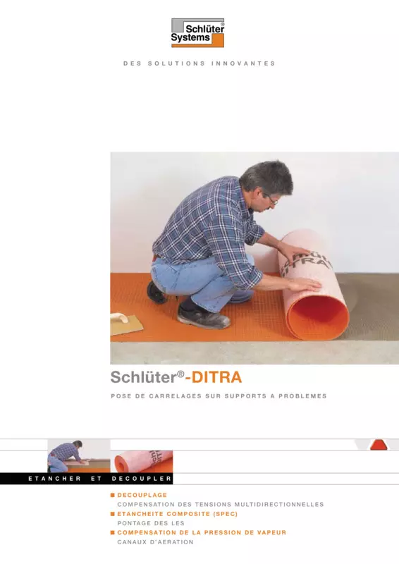 Schlüter-DITRA - Pose de carrelage sur différents types de supports