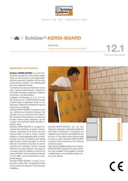 Schlüter-KERDI-BOARD | Product data sheet 12.1