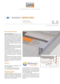 Schlüter-BARA-RAK | Opis techniczny produktu 5.5 Schlüter-BARA-RAK | Opis techniczny produktu 5.5