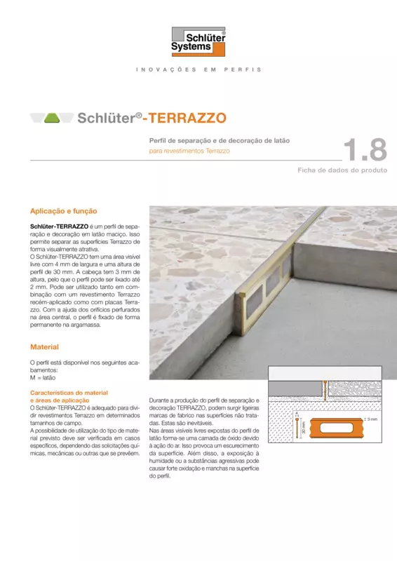 Schlüter-TERRAZZO | Ficha de dados do produto 1.8