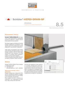 Schlüter-KERDI-DRAIN-SP | Opis techniczny produktu 8.5