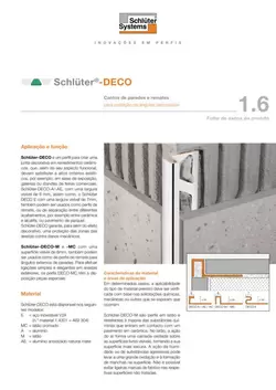 Schlüter-DECO | Ficha de dados do produto 1.6