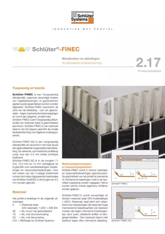Schlüter-FINEC | Productdatablad 2.17