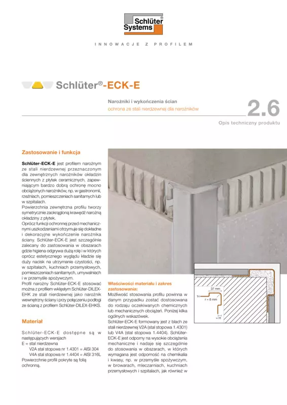Schlüter-ECK-E | Opis techniczny produktu 2.6