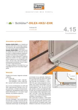 Schlüter-DILEX-HKS /-EHK | Produktdatablad 4.15