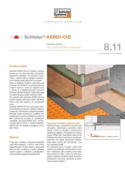 Schlüter-KERDI-CID | Technický list výrobku 8.11