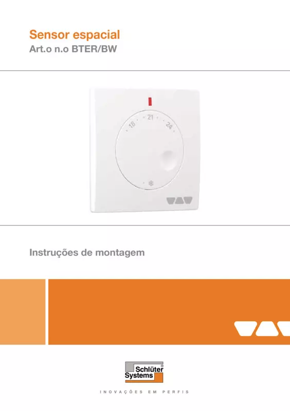 Schlüter-BEKOTEC-THERM-ER/BW - Sensor espacial | Instruções de montagem