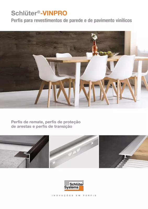Schlüter-VINPRO - Perfis para revestimentos de parede e de pavimento vinílicos