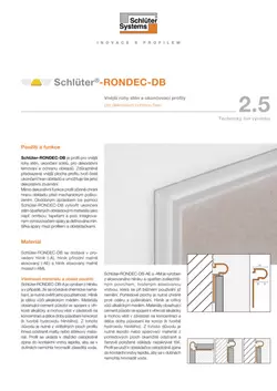 Schlüter-RONDEC-DB | Technický list výrobku 2.5