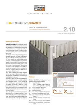 Schlüter-QUADEC | Ficha de dados do produto 2.10