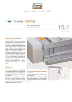 Schlüter-BARIN | Fiche produit 10.1