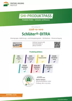 Schlüter-DITRA - SHI-Produktpass