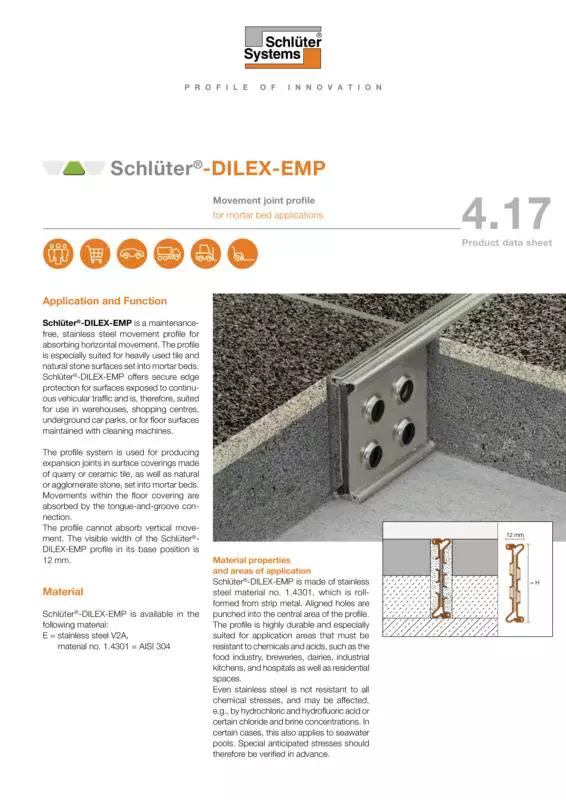 Schlüter-DILEX-EMP | Product data sheet 4.17