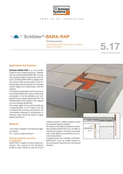 Schlüter-BARA-RAP | Product data sheet 5.17