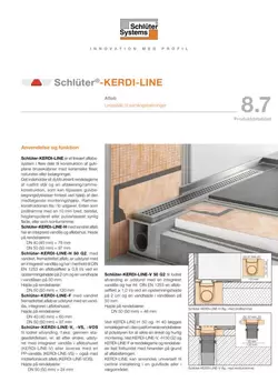 Schlüter-KERDI-LINE | Produktdatablad 8.7