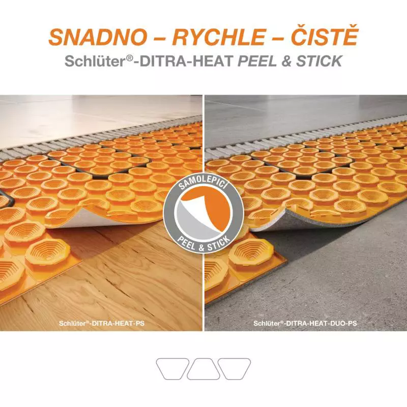 Schlüter-DITRA-HEAT Peel & Stick – Snadno – Rychle – Čistě