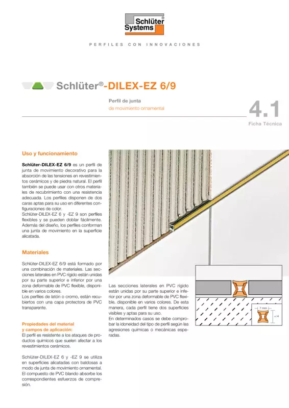 Schlüter-DILEX-EZ 6/9 | Ficha Técnica 4.1