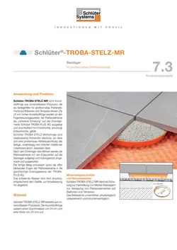 Schlüter-TROBA-STELZ-MR | Produktdatenblatt 7.3