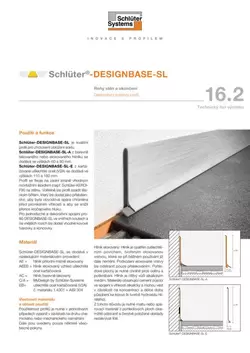 Schlüter-DESIGNBASE-SL | Technický list výrobku 16.2 Schlüter-DESIGNBASE-SL | Technický list výrobku 16.2