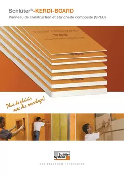 Schlüter-KERDI-BOARD - Panneau de construction et étanchéité composite