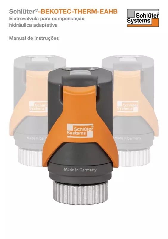 Schlüter-BEKOTEC-THERM-EAHB - Manual de instruções