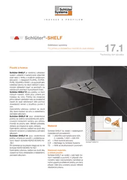 Schlüter-SHELF | Technický list výrobku 17.1