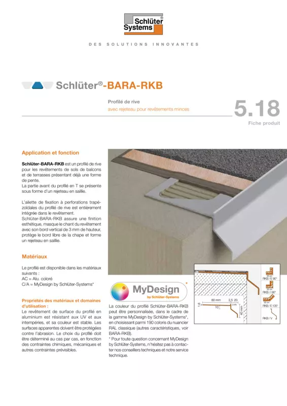 Schlüter-BARA-RKB | Fiche produit 5.18