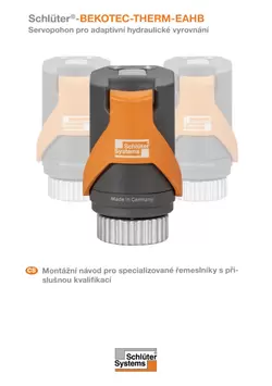 Schlüter-BEKOTEC-THERM-EAHB – Montážní návod pro specializované řemeslníky s příslušnou kvalifikací Schlüter-BEKOTEC-THERM-EAHB – Montážní návod pro specializované řemeslníky s příslušnou kvalifikací