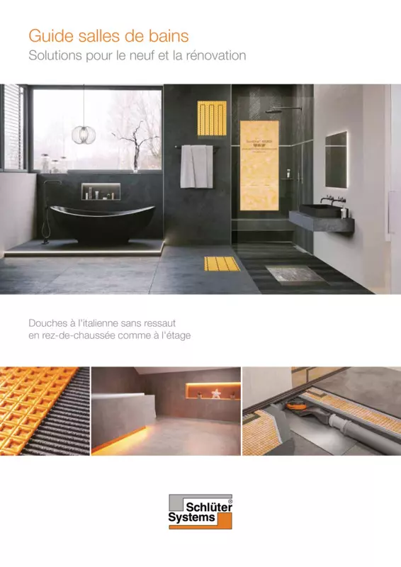 Schlüter-Systems - Guide salle de bains - Solutions pour le neuf et la rénovation