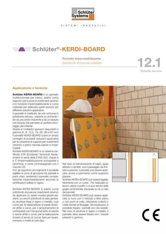 Schlüter-KERDI-BOARD | Scheda tecnica 12.1
