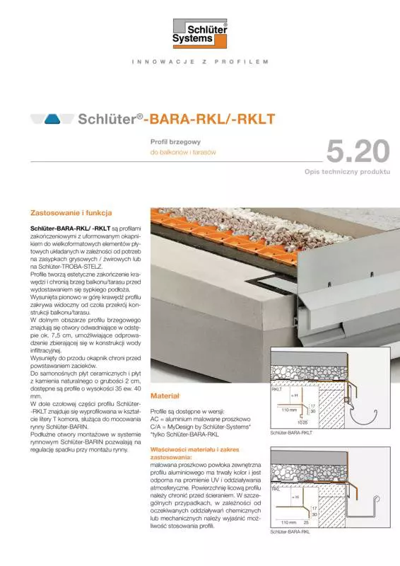 Schlüter-BARA-RKL | Opis techniczny produktu 5.20