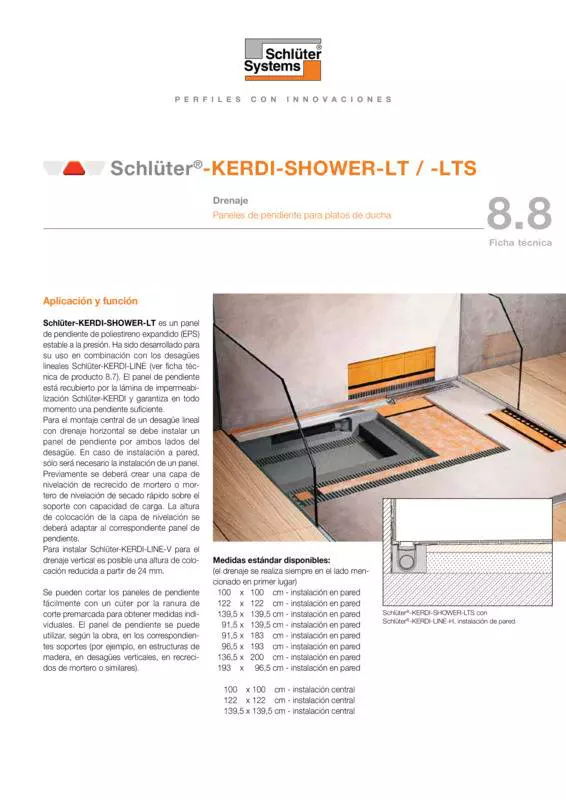 Schlüter-KERDI-SHOWER-L | Ficha Técnica 8.8