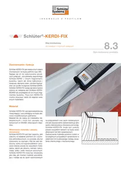 Schlüter-KERDI-FIX | Opis techniczny produktu 8.3