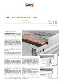 Schlüter-BARA-RT /-RTC | Productdatablad 5.19