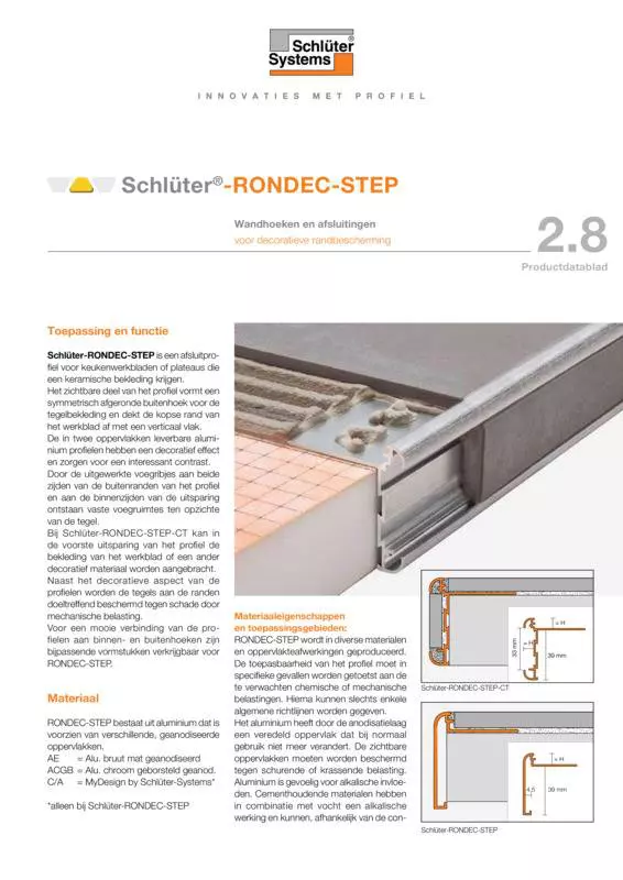 Schlüter-RONDEC-STEP | Productdatablad 2.8