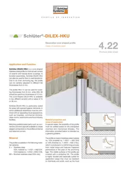 Schlüter-DILEX-HKU | Product data sheet 4.22