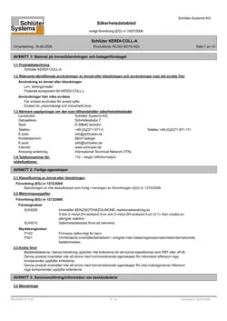 Schlüter-KERDI-COLL-A - Säkerhetsdatablad